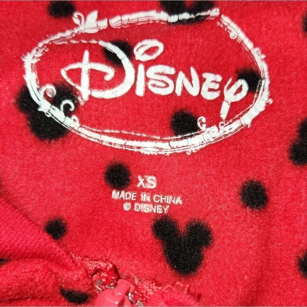 Disney Women's Pajamas Lounge Mickey Mouse Red & Black PJs  Sz XS